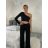Súprava letná elegantný top a nohavice dámska (S/M/L ONE SIZE) TALIANSKA MÓDA IMD24091