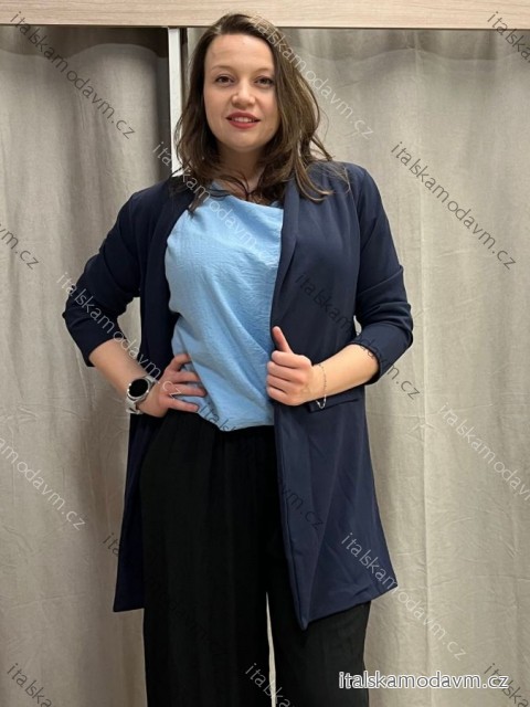 Sako predĺžené dlhý rukáv dámske (S/M/L ONE SIZE) TALIANSKA MÓDA IMD24001/DUR