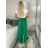 Kalhoty letní zavinovací dlouhé oversize dámské GINIE (S/M/L ONE SIZE) ITALSKÁ MÓDA IMD24250/DU S/M/L zelená