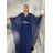 Šaty dlouhé společenské elegantní krátký rukáv dámské (S/M/L ONE SIZE) ITALSKÁ MÓDA IMPSH2550410