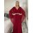 Šaty dlouhé společenské elegantní krátký rukáv dámské (S/M/L ONE SIZE) ITALSKÁ MÓDA IMPSH2550410