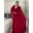 Šaty dlouhé společenské elegantní krátký rukáv dámské (S/M/L ONE SIZE) ITALSKÁ MÓDA IMPSH2550410
