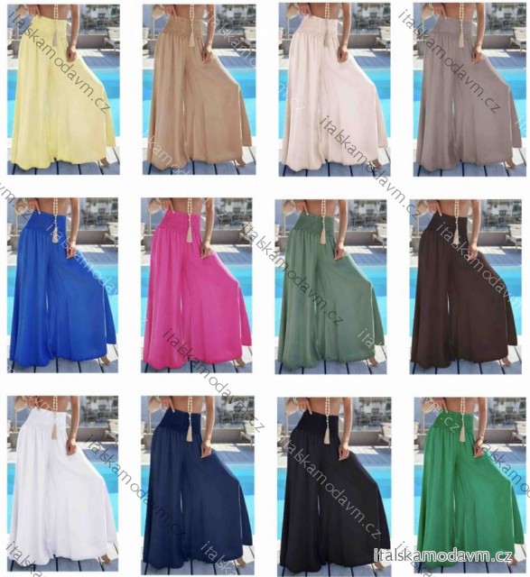 Nohavice dlhé letné dámske (XS/S/M ONE SIZE) TALIANSKA MÓDA IMWB25863