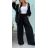 Súprava elegantnej košele dlhý rukáv a nohavice dlhé dámske (S/M/L ONE SIZE) TALIANSKA MÓDA IMWGB25954