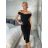 Šaty dlouhé elegantní carmen dámské (S/M ONE SIZE) ITALSKÁ MÓDA IMM24M0150