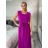 Šaty dlhé elegantné letné bez rukávov dámske ROSE (M/L/XL ONE SIZE) TALIANSKA MÓDA IMC25262