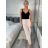 Croptop na ramínka dámský ADDA (S/M ONE SIZE) ITALSKÁ MÓDA IMPLP2480760045/DU Černá S/M