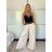 Kalhoty elegantní s páskem dámské (S/M/L ONE SIZE) ITALSKá MóDA IMSM25DEVONE/DU -   hnedá
 -   S/M/L