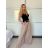 Kalhoty elegantní s páskem dámské (S/M/L ONE SIZE) ITALSKá MóDA IMSM25DEVONE/DU -   hnedá
 -   S/M/L
