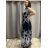 Šaty dlouhé letní icecool bez rukávu dámské (M/L, XL/XXL) ITALSKÁ MODA ainuosi IMB239903 XL/2XL tmavě modrá