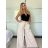 Nohavice elegantné s opaskom dámske (S/M/L ONE SIZE) TALIANSKA MóDA IMSM25GIZELE/DU -   hnedá
 -   S/M/L