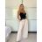 Nohavice elegantné s opaskom dámske (S/M/L ONE SIZE) TALIANSKA MóDA IMSM25DEVONE