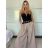 Nohavice elegantné s opaskom dámske (S/M/L ONE SIZE) TALIANSKA MóDA IMSM25DEVONE