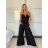 Nohavice elegantné s opaskom dámske (S/M/L ONE SIZE) TALIANSKA MóDA IMSM25GIZELE