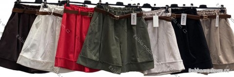 Kraťasy elegantné s opaskom dámske (S/M/L ONE SIZE) TALIANSKA MÓDA IMC25275