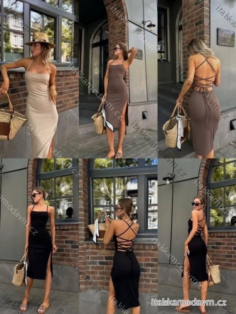 Šaty letné na ramienka dámske (XS/S/M ONE SIZE) TALIANSKA MÓDA IMM25M29592