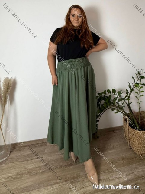 Sukně dlouhá dámské LADY (46/48/50 ONE SIZE) ITALSKÁ MÓDA IM424423/DR