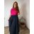 Sukně dlouhá dámské LADY (46/48/50 ONE SIZE) ITALSKÁ MÓDA IM424423/DUR tm. modrá 48/50