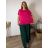 Tričko prodloužené oversize krátký rukáv dámská nadrozměr (2XL/3XL/4XL ONE SIZE) ITALSKÁ MÓDA IMC22PIERA/DU oranžová  2XL/3XL