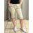 Kraťasy strečové šortky dámske (S/M ONE SIZE) TALIANSKA MÓDA IMC24209/DU -   zelená khaki -   S / M