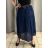 Sukňa dlhá s opaskom dámska MERIL (S/M/L ONE SIZE) TALIANSKA MÓDA IMSM25071/DU S/M/L tmavo modrá