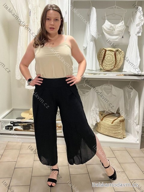 Kalhoty harémky aladinky letní dlouhé dámské JASMINA (S/M/L ONE SIZE) ITALSKÁ MÓDA IM424438/DUR