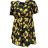Šaty krátké letní citronky lemon krátký rukáv dámské (S/M/L ONE SIZE) ITALSKÁ MÓDA IMM25M12564