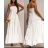 Šaty dlhé letný mušelín carmen bez rukávov dámske (XS/S/M ONE SIZE) TALIANSKA MÓDA IMWGS251192