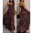 Šaty dlhé letný mušelín carmen bez rukávov dámske (XS/S/M ONE SIZE) TALIANSKA MÓDA IMWGS251192