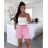 Kraťasy šortky mušelín dámske HANNAH  (S/M/L ONE SIZE) TALIANSKA MÓDA IMD25143