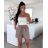 Kraťasy šortky mušelín dámske HANNAH  (S/M/L ONE SIZE) TALIANSKA MÓDA IMD25143