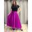Sukně saténová dlouhá dámská Carol (S/M/L ONE SIZE) ITALSKá MODA IM325CAROL/DR S/M/L fuchsiová