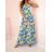 Šaty dlouhé letní citronky lemon  květovanéna ramínka dámské (XS/S/M ONE SIZE) ITALSKÁ MÓDA IMWCH251333