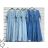 Šaty dlouhé riflové letní 3/4 dlouhý rukáv dámské (S/M/L ONE SIZE) ITALSKÁ MÓDA IMWCL251070