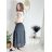 Sukňa dlhá s opaskom dámska MERIL (S/M/L ONE SIZE) TALIANSKA MÓDA IMSM25071/DU S/M/L tmavo modrá