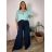 Kalhoty mušelínové letní oversize dámské nadrozměr LUCY (46/48/50 ONE SIZE) ITALSKÁ MÓDA IM425312/DUR khaki 46/48/50
