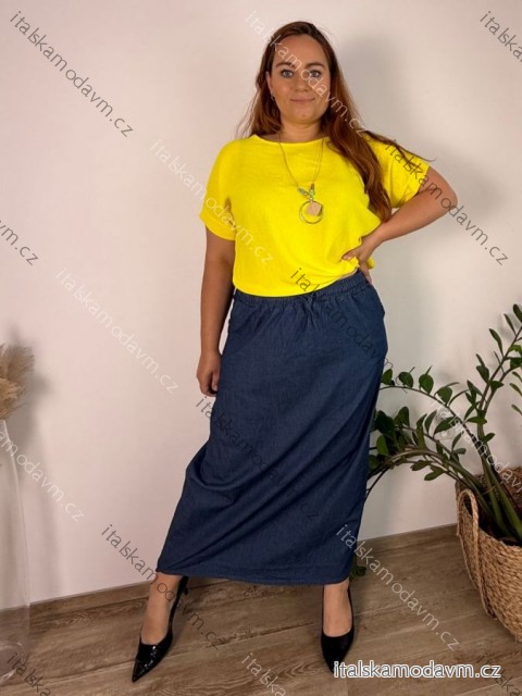 Sukně dámská nadrozměr SILVIE (44/46/48 ONE SIZE) ITALSKÁ MÓDA IM4253156/DUR