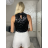 Top croptop trblietavý na ramienka dámske BEATA (S/M/L ONE SIZE) TALIANSKA MÓDA IMPSH246528