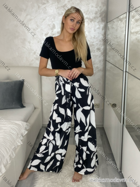 Overal elegantní krátký rukáv dámský MIA (XS/S/M ONE SIZE) ITALSKÁ MÓDA IMM25M55299-1/DUR XS/S/M Černá