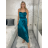 Šaty dlouhé elegantní na ramínka dámské (S/M ONE SIZE) ITALSKá MODA IM323013