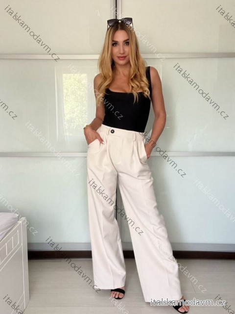 Nohavice dlhé elegantné dámske (XS/S/M ONE SIZE) TALIANSKA MÓDA IMWHP25526/DR