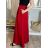 Sukně maxi dlouhá v pase na žabičkování dámská (S/M/L ONE SIZE) ITALSKÁ MÓDA IMM22MAXIMA/DR královská modrá