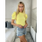 Tričko krátký rukáv dámské (S/M ONE SIZE) ITALSKÁ MÓDA IMM23HF12989
