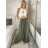 Nohavice letné dlhé oversize dámske COLORE (S/M/L ONE SIZE) TALIANSKA MÓDA IM425271/DUR khaki S/M/L