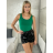 Tílko na ramínka dámské (S/M ONE SIZE) ITALSKÁ MÓDA IMD24086 bílá S/M