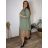 Cardigan letný 3/4 dlhý rukáv dámsky nadrozmer VESUNA (48/50/52 ONE SIZE) TALIANSKA MÓDA IM425415/DU  tmavo smaragdová