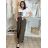 Kalhoty letní dámské (S/M/L ONE SIZE) ITALSKÁ MÓDA IM325ELBA/DU -   zelená khaki -   S/M/L