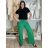 Nohavice dlhé letné mušelínové dámske (S/M/L ONE SIZE) TALIANSKA MÓDA IMD23325