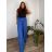 Nohavice dlhé letné dámske nadrozmer DANIELLA (52/54/56 ONE SIZE) TALIANSKA MÓDA IM425DANIELLA/DUR kr. modrá 52/54/56