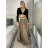 Sukňa dlhá s vreckami s opaskom dámska SISI (S/M/L ONE SIZE) TALIANSKA MÓDA IM425239